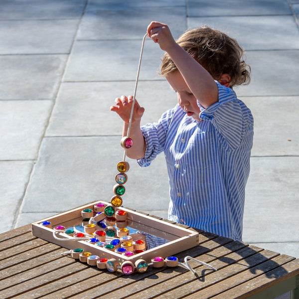 Wooden Lacing Jewels