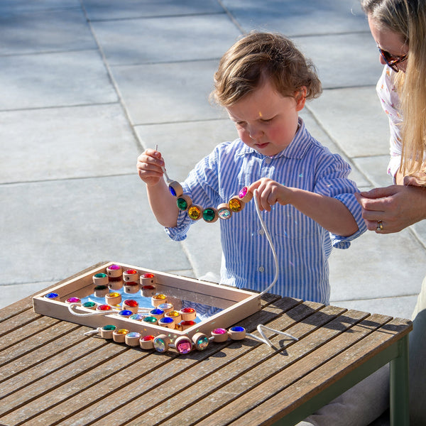 Wooden Lacing Jewels