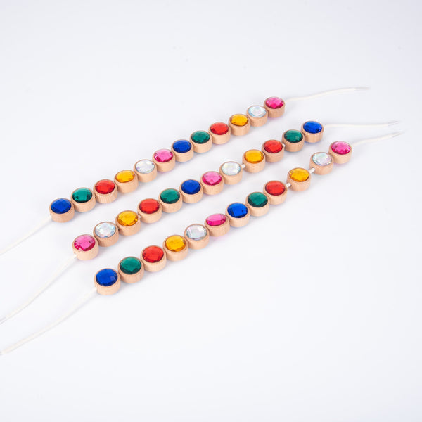 Wooden Lacing Jewels