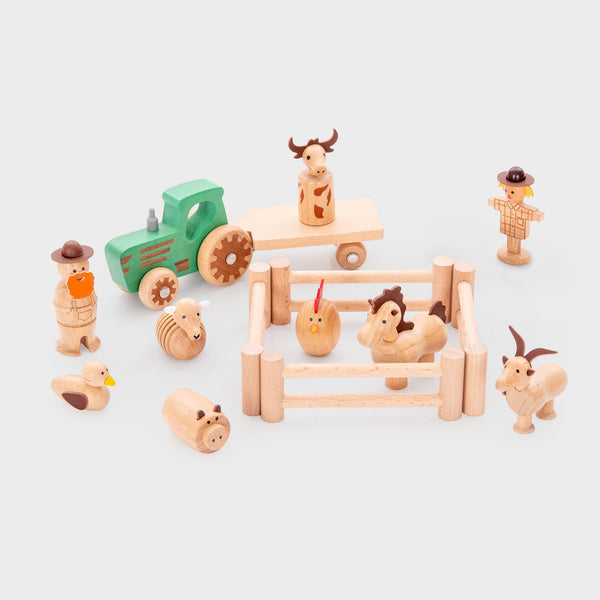 Wooden Farm Set