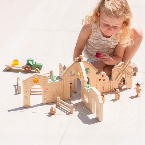 Wooden Farm Set