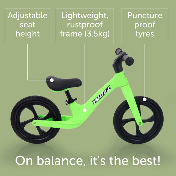 Whizz Balance Bike - Green