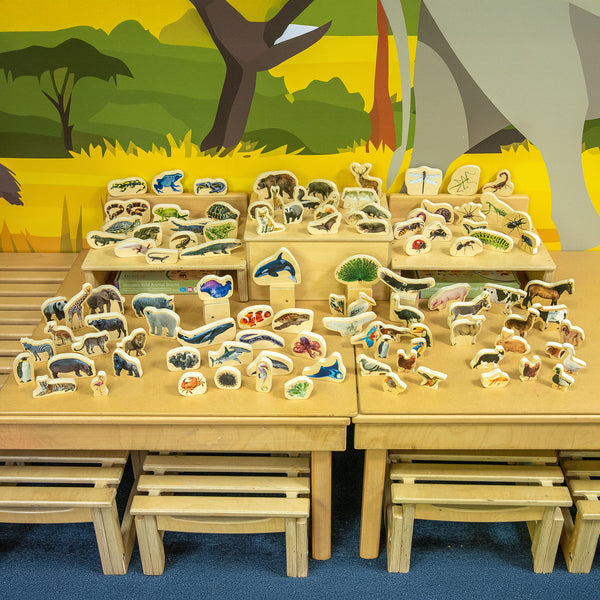 Wooden Animal Blocks Bundle
