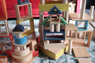 The ways we played with TickiT Wooden Architect Columns - TickiT