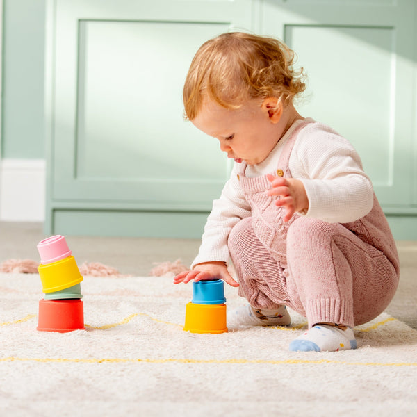 SiliSoft® Round Stacking Cups (Rainbow)