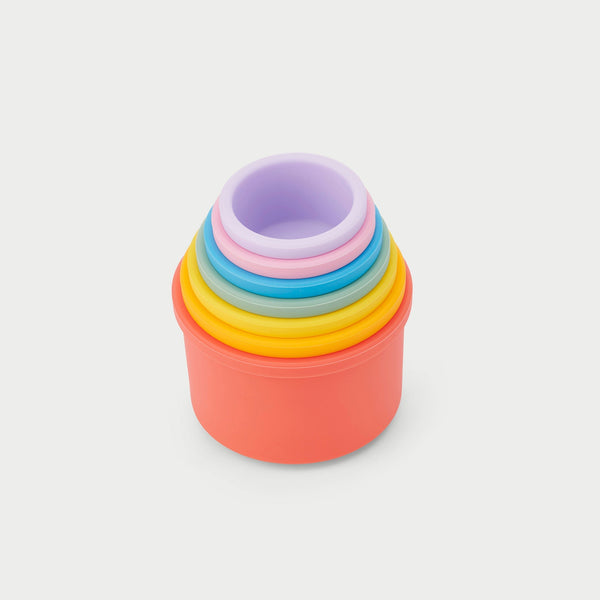 SiliSoft® Round Stacking Cups (Rainbow)