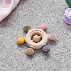 SiliSoft® Rattle Teether (Earth)