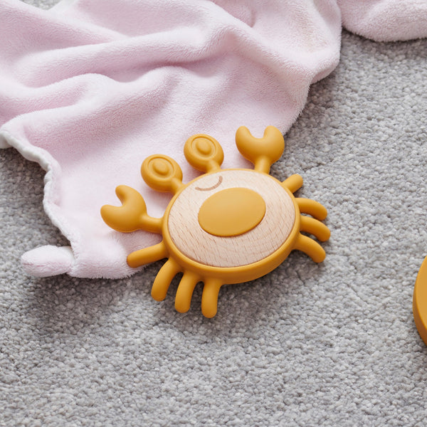 SiliSoft® Crab Teether (Neutral)