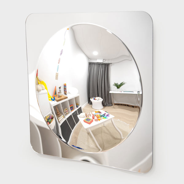 Large Single Domed Acrylic Mirror Panel