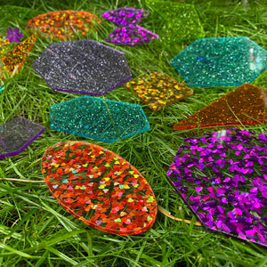 Rainbow Glitter Shapes