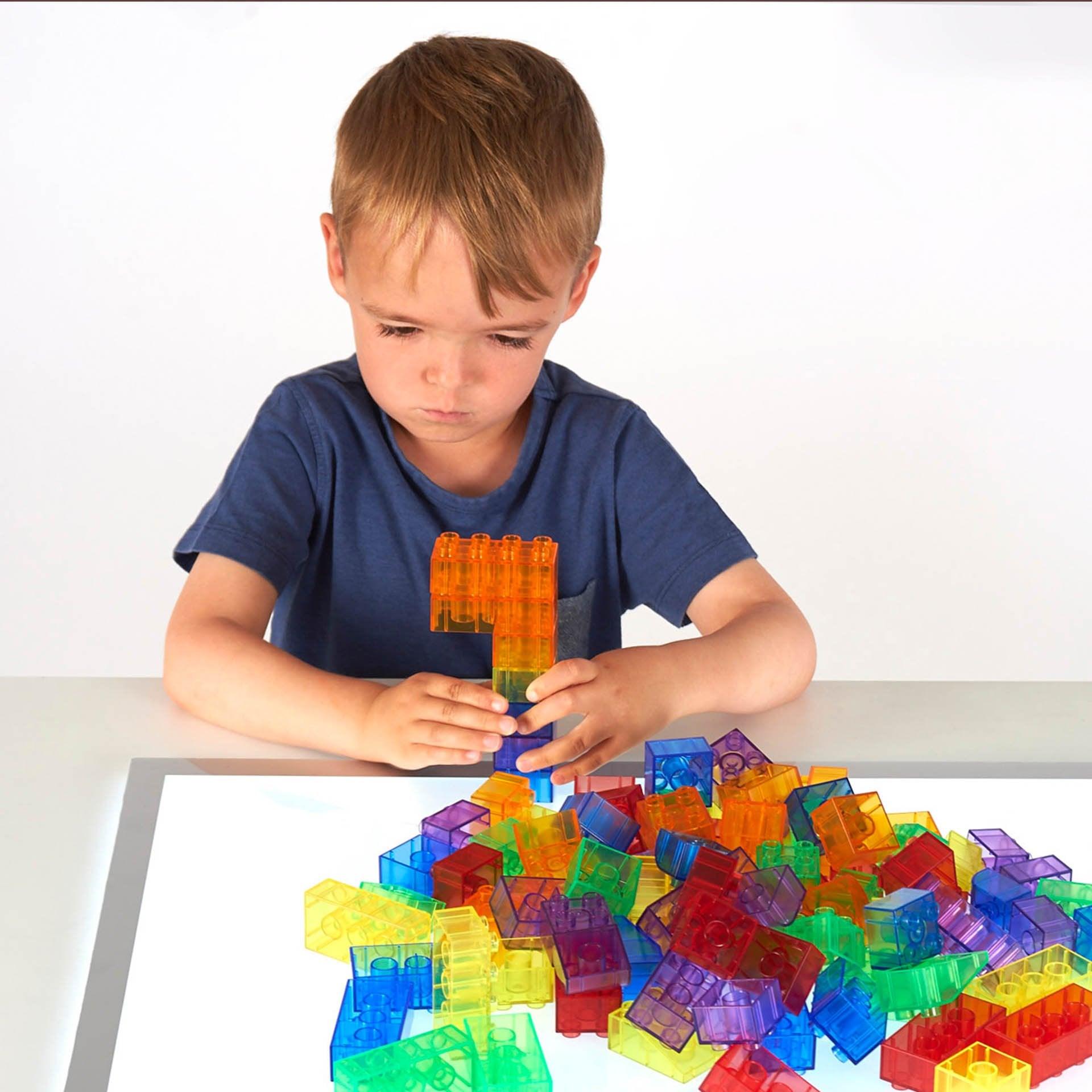 Bloc De Construction Mesa Luz Montessori Juegos Para Niños TickiT 73081 Translucent Module Block, 90 Pieces, Translucent Mesa De Luz Niños Papel Transparente Blocs Acrylique Light Panel Bloc De Construction Mesa Luz Montessori Juegos Para Niños TickiT 73081 Translucent Module Block, 90 Pieces, Translucent Mesa De Luz Niños Papel Transparente Blocs Acrylique Light Panel