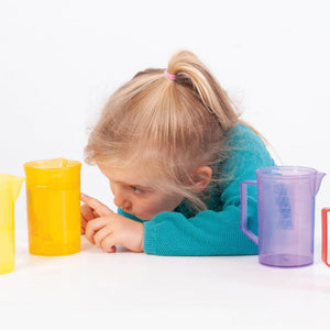 Translucent Colour Buckets, Funnels & Jugs Set