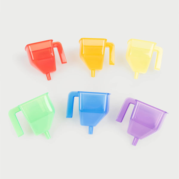 Translucent Colour Buckets, Funnels & Jugs Set