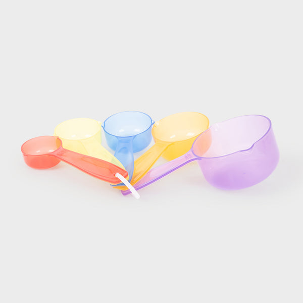 Translucent Colour Measuring Cups - Pk5