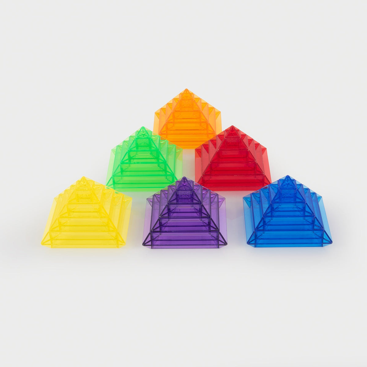 Translucent Colour Pyramid Builder - Pack of 30 – tickit®