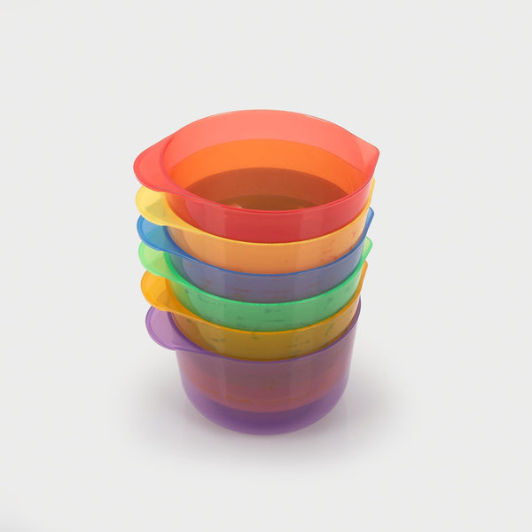 Translucent Colour Pouring Bowls - Pack of 6