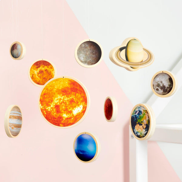 Wooden Solar System Discs