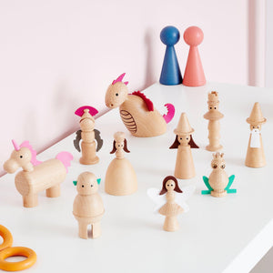 Wooden Enchanted Figures