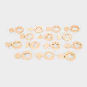 Inside Outside Wooden Shapes