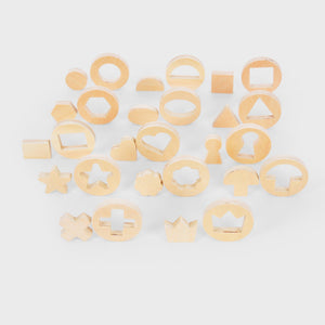 Inside Outside Wooden Shapes