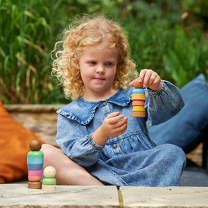 Rainbow Wooden Community People