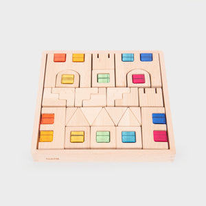 Wooden Building Gem Blocks