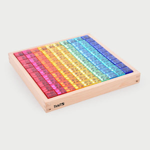 Gem Cube Mirror Tray - 100 Gems