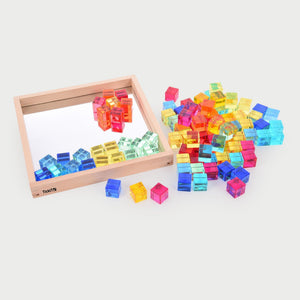 Gem Cube Mirror Tray - 100 Gems