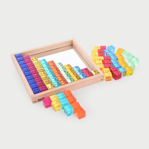 Gem Cube Mirror Tray - 100 Gems