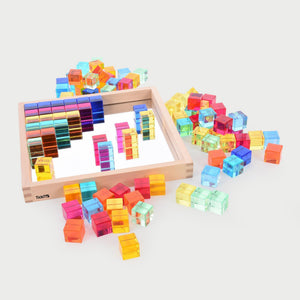 Gem Cube Mirror Tray - 100 Gems