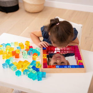 Gem Cube Mirror Tray - 100 Gems
