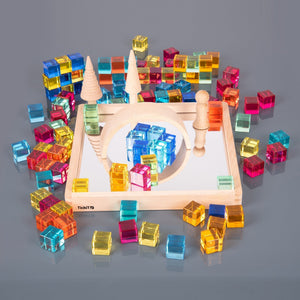 Gem Cube Mirror Tray - 100 Gems