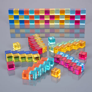 Gem Cube Mirror Tray - 100 Gems
