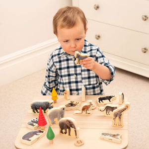 Wooden Wild Animal Blocks