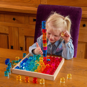 Gem Circle Mirror Tray - 100 Gems