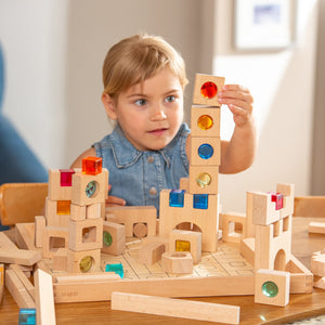 Wooden Building Gem Blocks Super Set