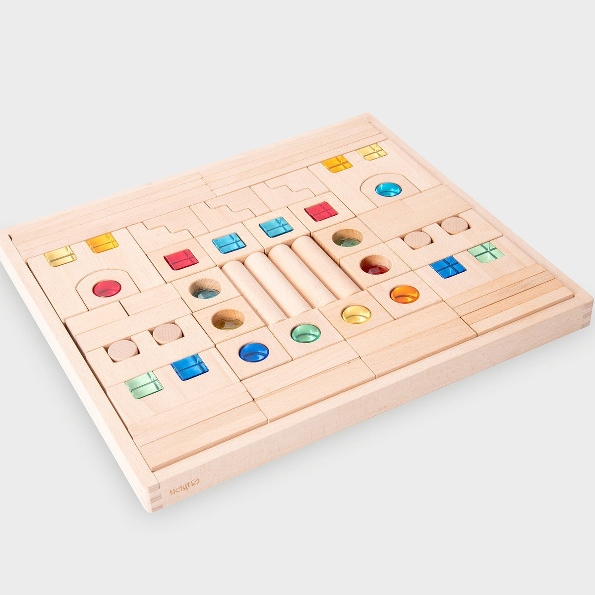 Wooden Building Gem Blocks Super Set – tickit®