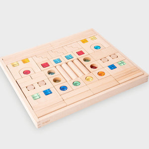 Wooden Building Gem Blocks Super Set