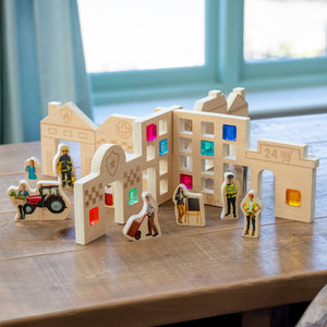 Wooden People Who Help Us Blocks