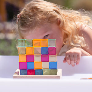 Gem Cube Mirror Tray - 25 Gems