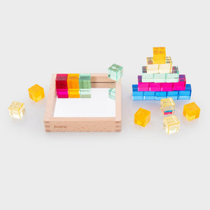 Gem Cube Mirror Tray - 25 Gems