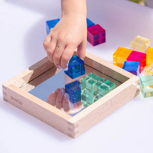 Gem Cube Mirror Tray - 25 Gems