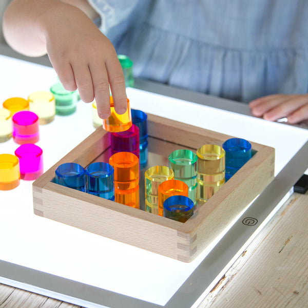 Gem Circle Mirror Tray