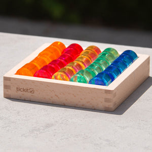 Gem Circle Mirror Tray - 25 Gems