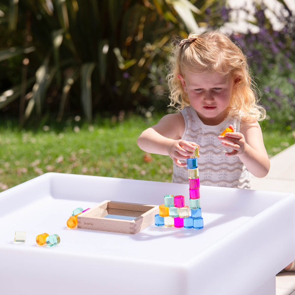 Gem Circle Mirror Tray