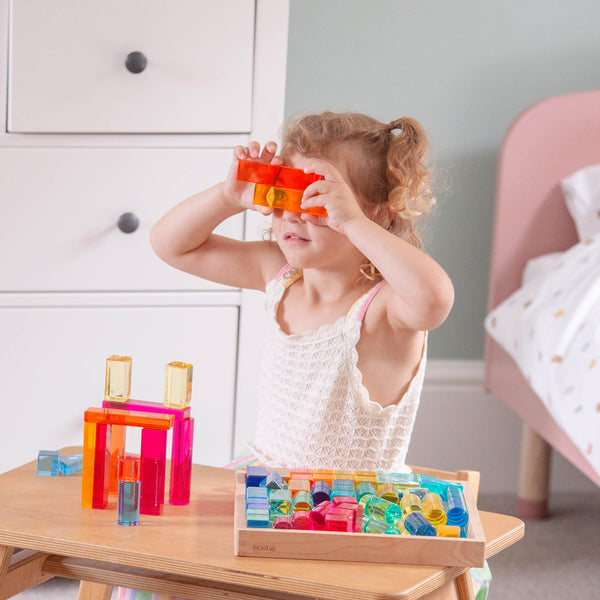 Gem Building Shapes Mirror Tray