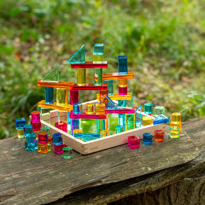 Gem Building Shapes Mirror Tray