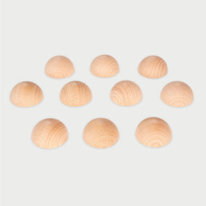 Natural Wooden Semispheres