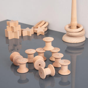 Natural Wooden Spools