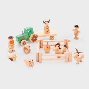 Wooden Farm Set